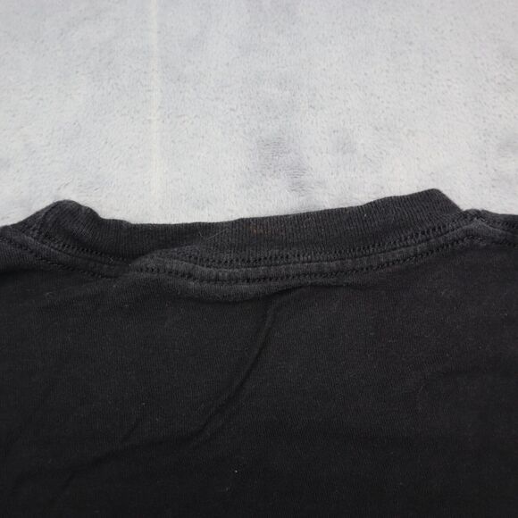 Tultex Shirt Mens Black Short Sleeve Crew Neck Graphic Print Pullover Tee - Picture 10 of 15